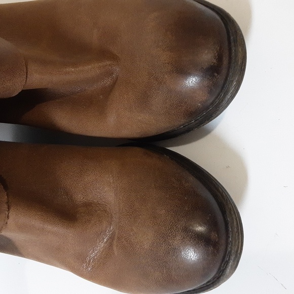 Lucky brand Tommie ankle boots women 7.5M  leather  pull on adjustable buckle - Picture 4 of 15